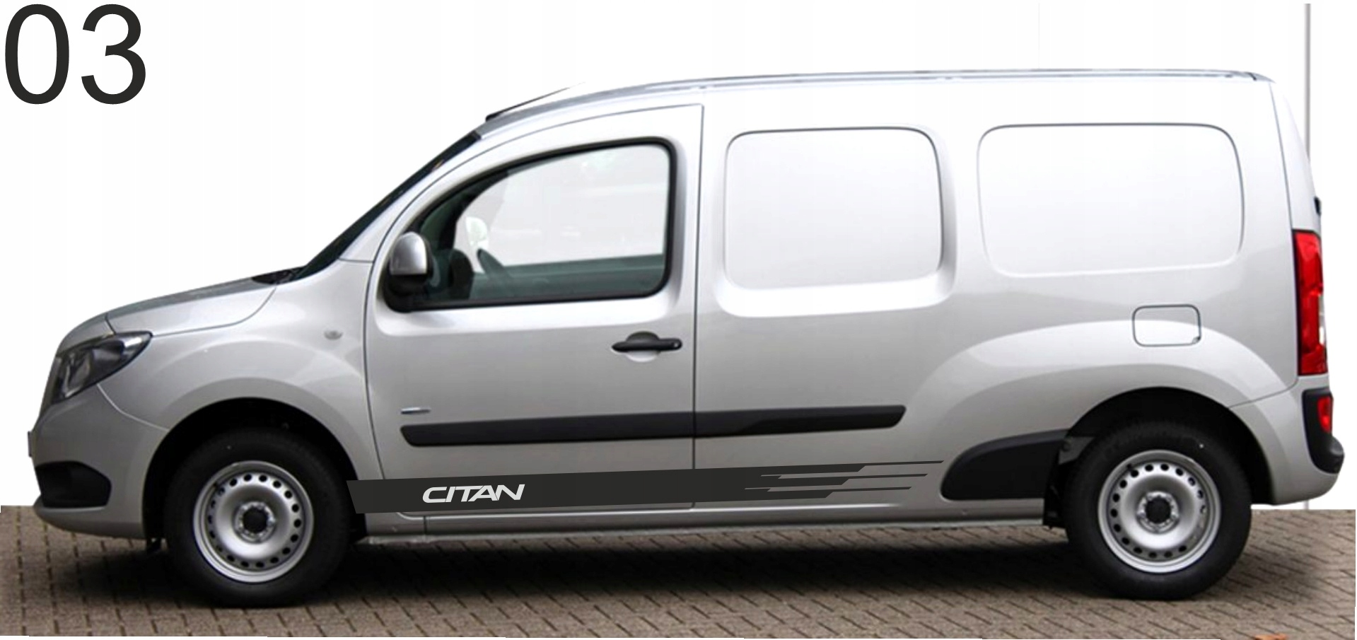 Samolepky Mercedes Citan Boční pásy 03