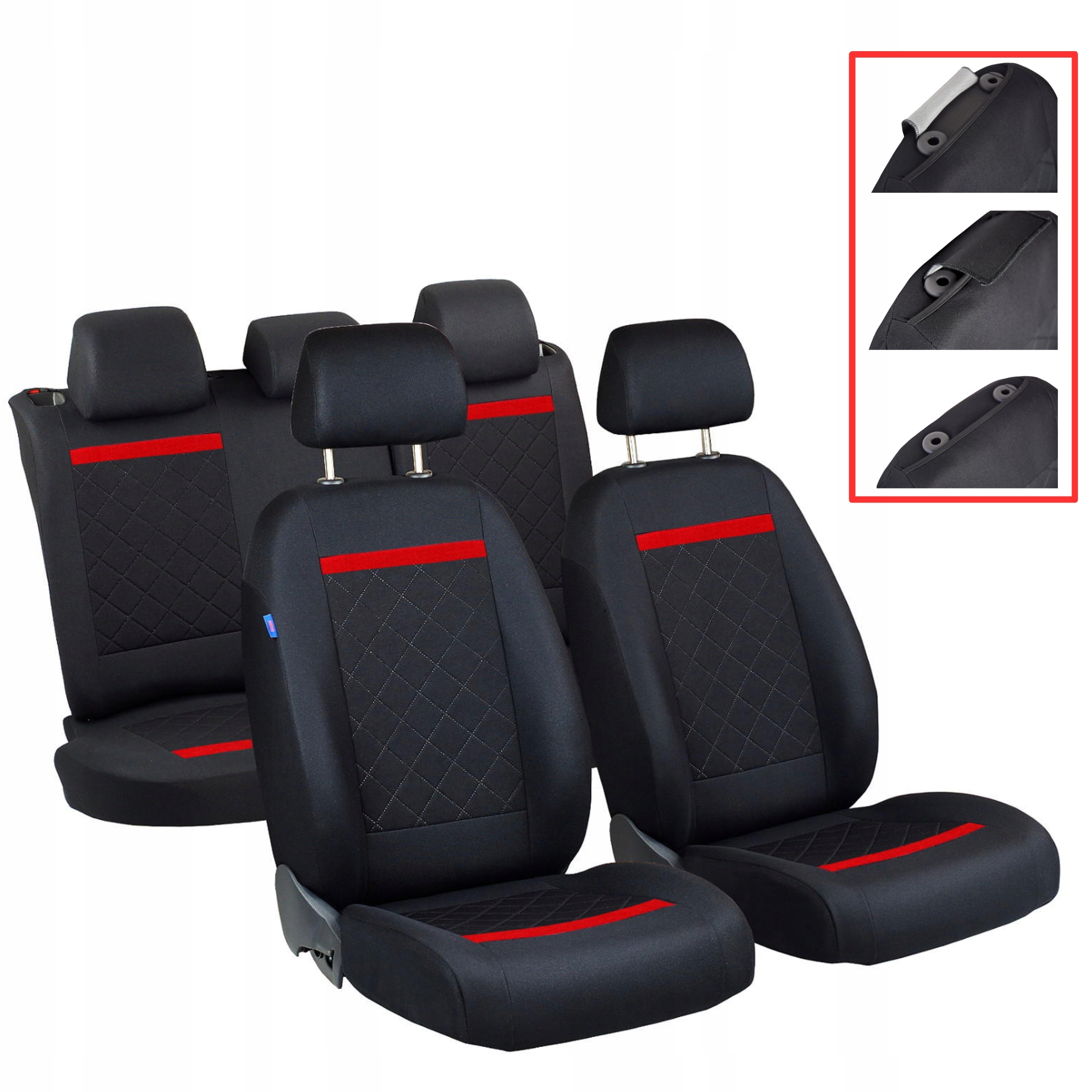 POKROWCE KOMPLET UNIWERSALNE DOPASOWANE DO TOYOTA AVENSIS