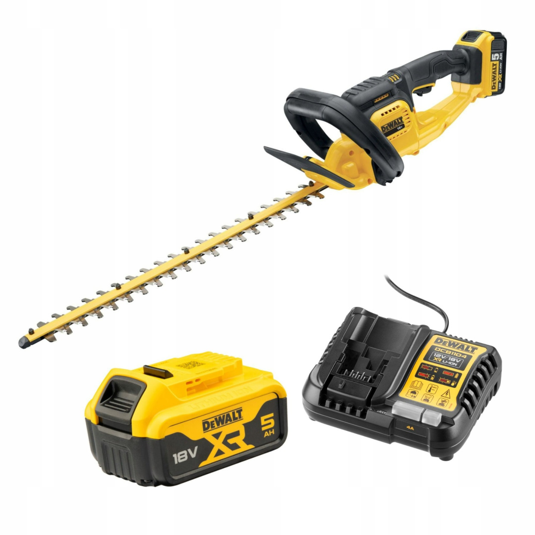 Akumulátorové Nožnice Na Živý Plot 55 CM 18V Xr 1*5.0 Ah DCMHT563P1-QW Dewalt