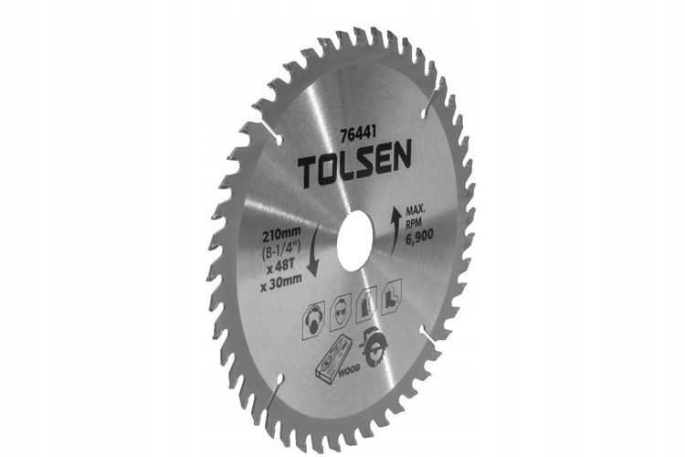 

Tolsen Piła Tarczowa Do Drewna 210MM 48T