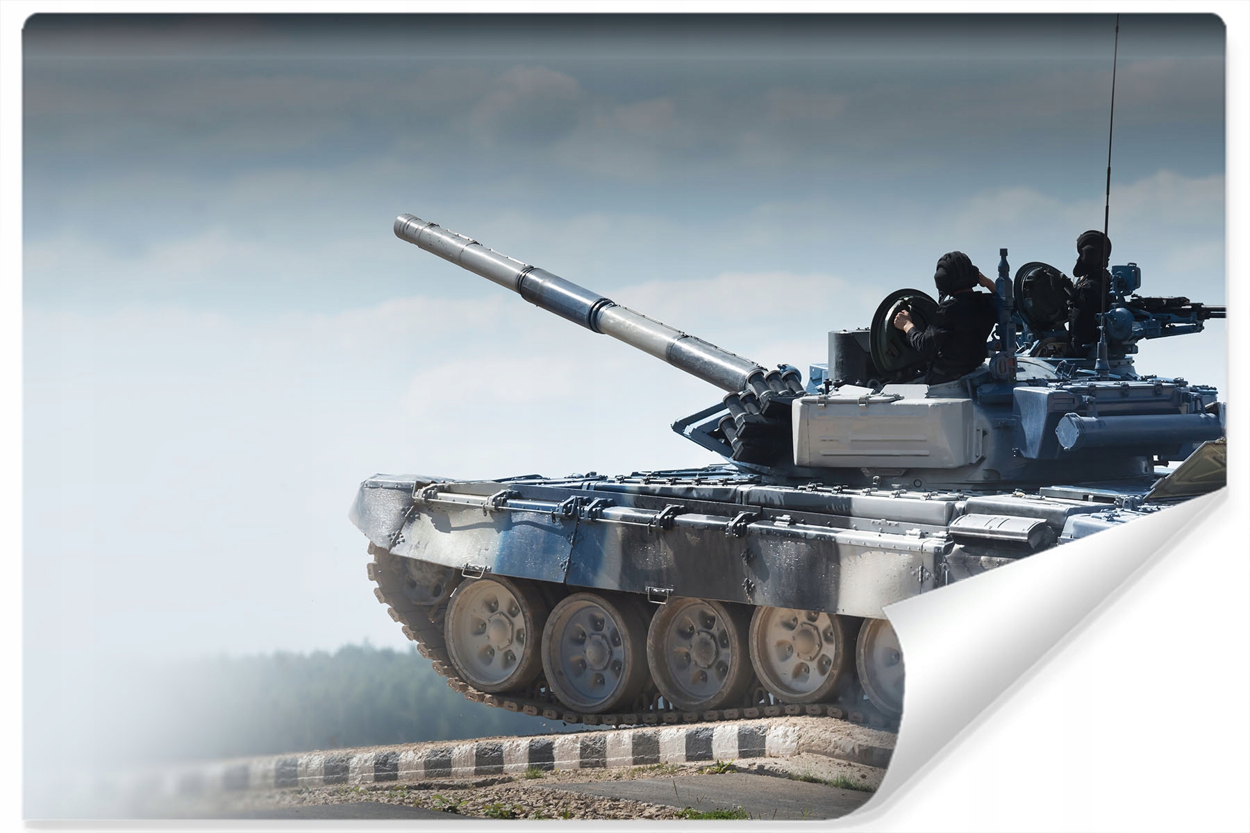 Fototapeta Vojenský Tank Poušť Dekor 135x90