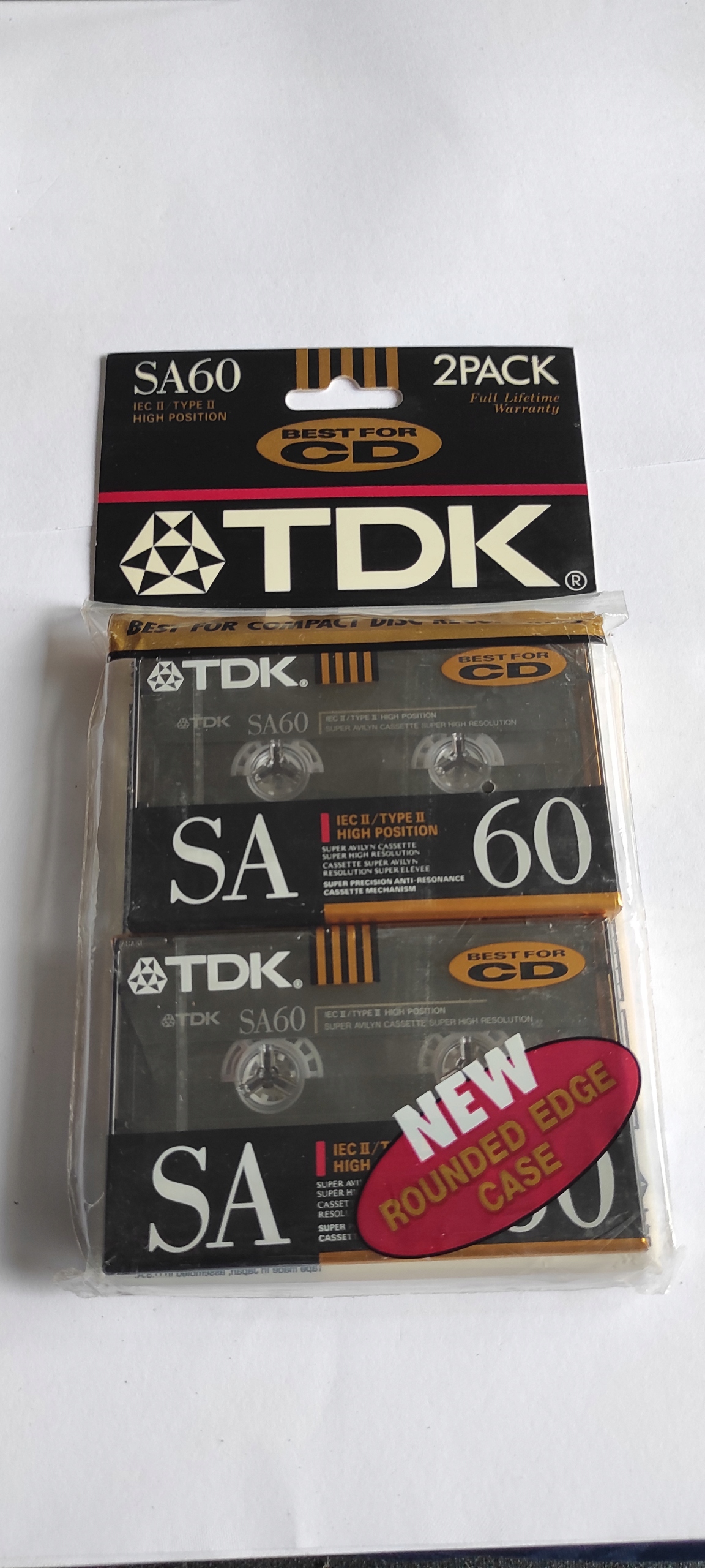 Balení 2 kusů Tdk Sa 60 1990 fólie SA60 Japan Usa $201