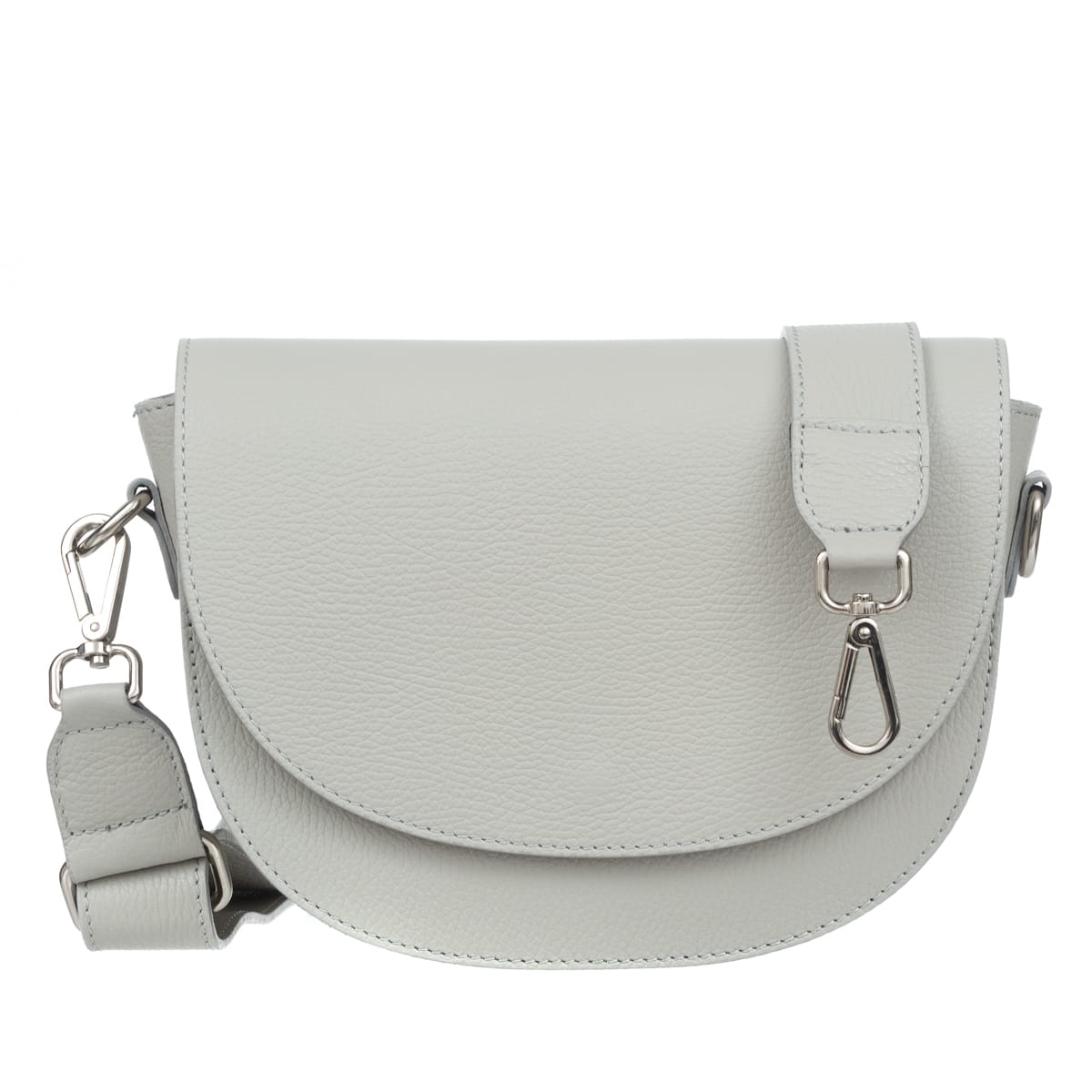 Kožená kabelka Vezze Coppetta Šedá