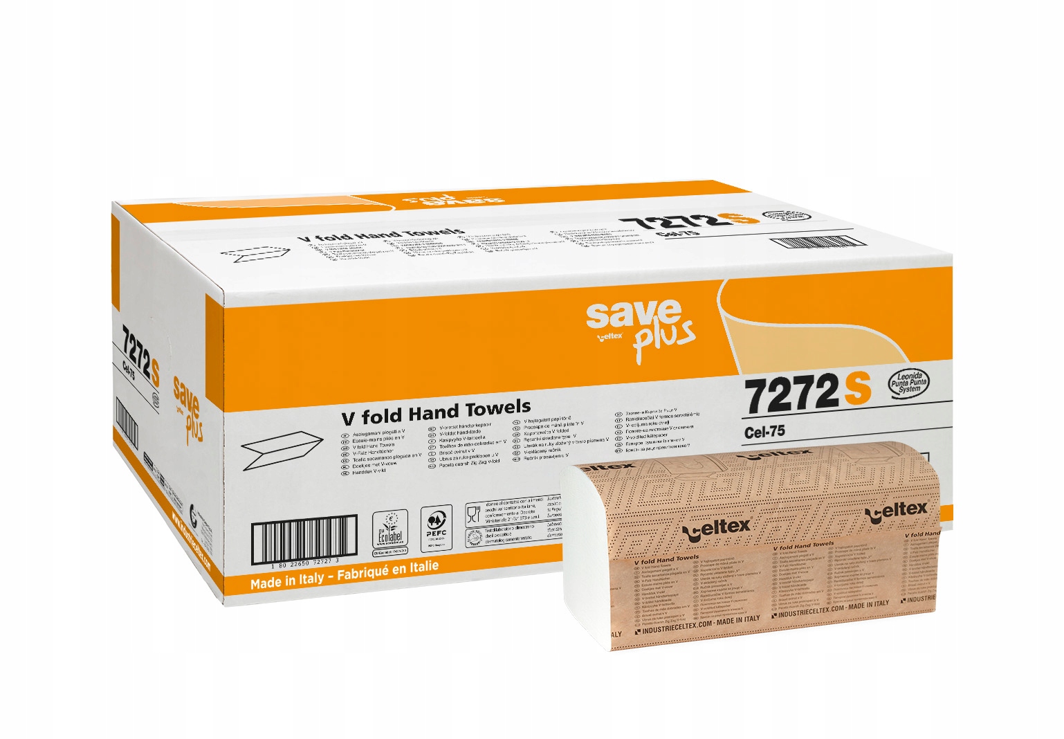 Levně Papírový ručník ekocelulóza V fold Celtex V Dart Save 3000 15x200,ZZ, H-3