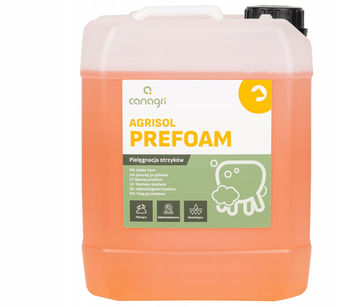 Pěnový Prostředek Na Mytí Výměšků Skotu Agrisol Prefoam 70 10 kg Canagri
