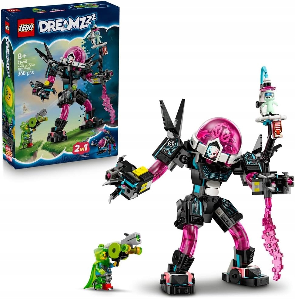 Lego DREAMZzz Mateo versus mech kybermozku 71495 Přestavitelný 8+