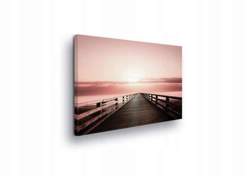 Obraz 100x75 Moře oceán hory horizont klid ticho příroda pastelové barvy