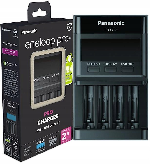 Nabíječka pro Ni-MH akumulátory Panasonic Eneloop BQ-CC65 Eko