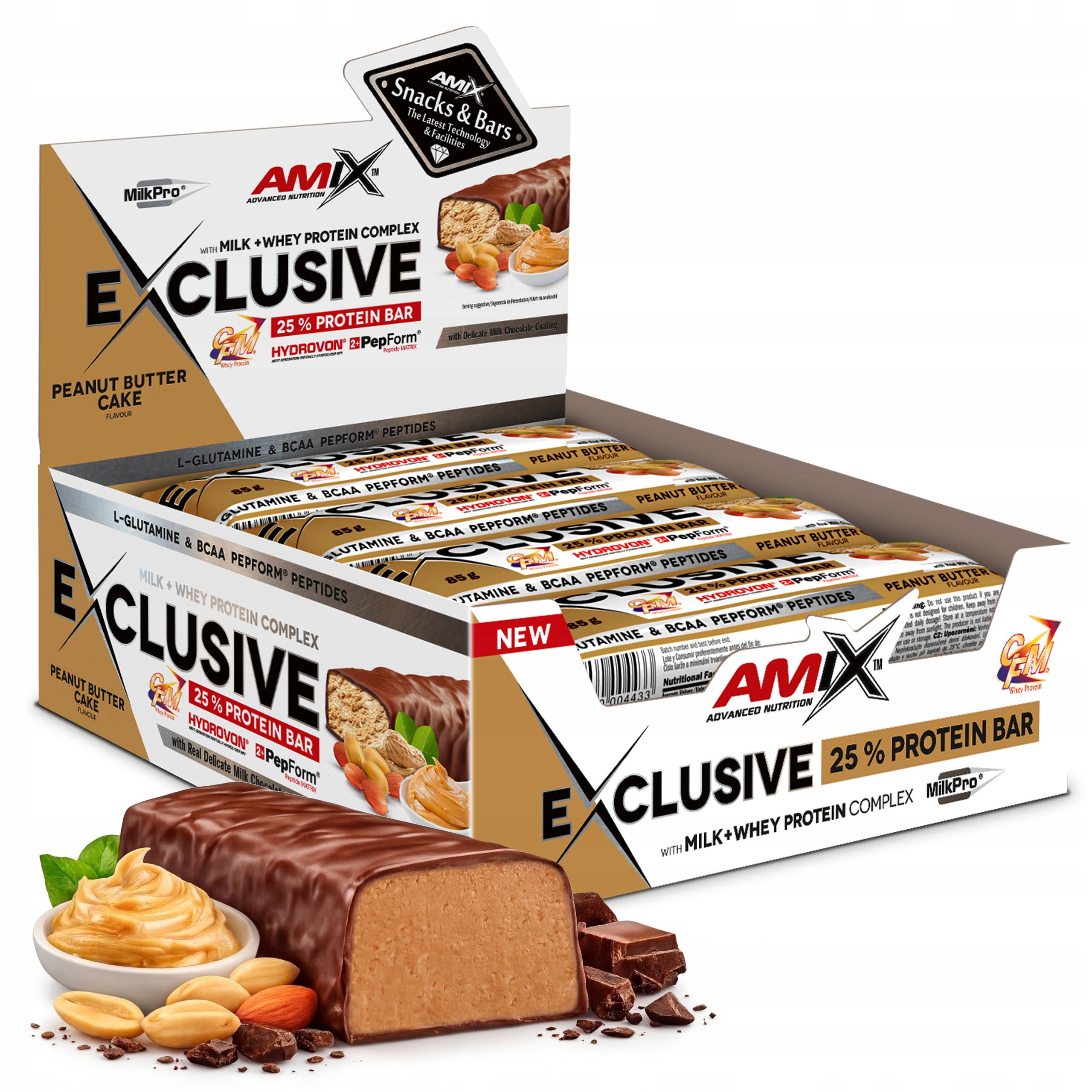 Batony Odżywcze dla biegaczy kolarzy na rower Białkowe węglowodany Amix