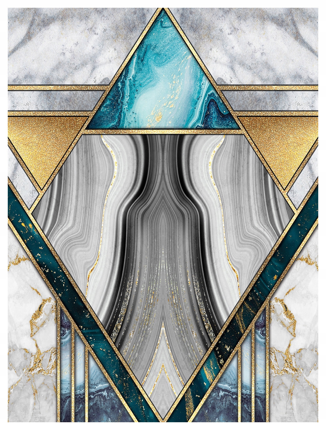 Vliesová fototapeta Mramor Zlatá geometrie Elegance 206x275 lepidlo