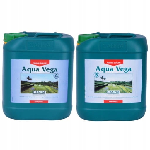 Nawóz Canna Aqua Vega 5L A+b na wzrost do uprawy hydroponicznej