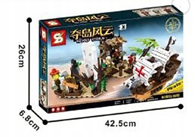 KLOCKI PIRACI STATEK PIRACKI Z KARAIBÓW ZESTAW Rodzaj pojazdu zestawy