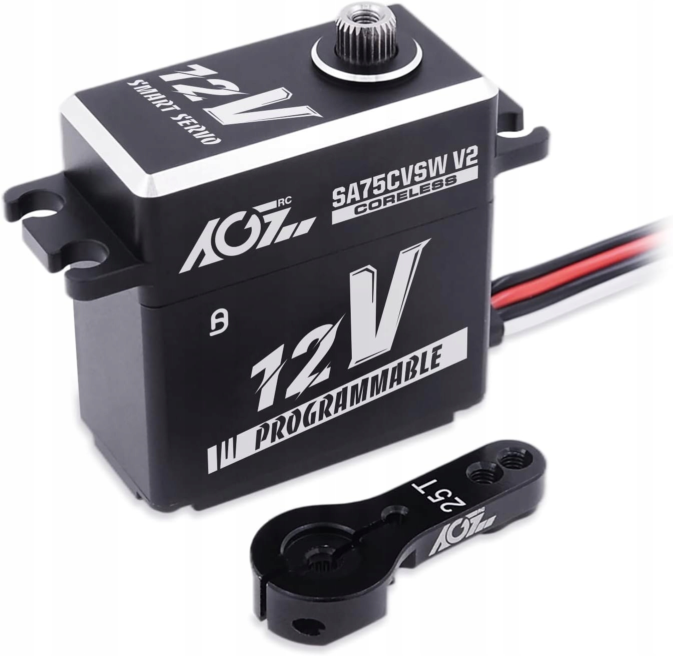 Servo Agfrc 45 kg Vodotesné Vysoký Krútiaci Moment 12 V Programovateľné