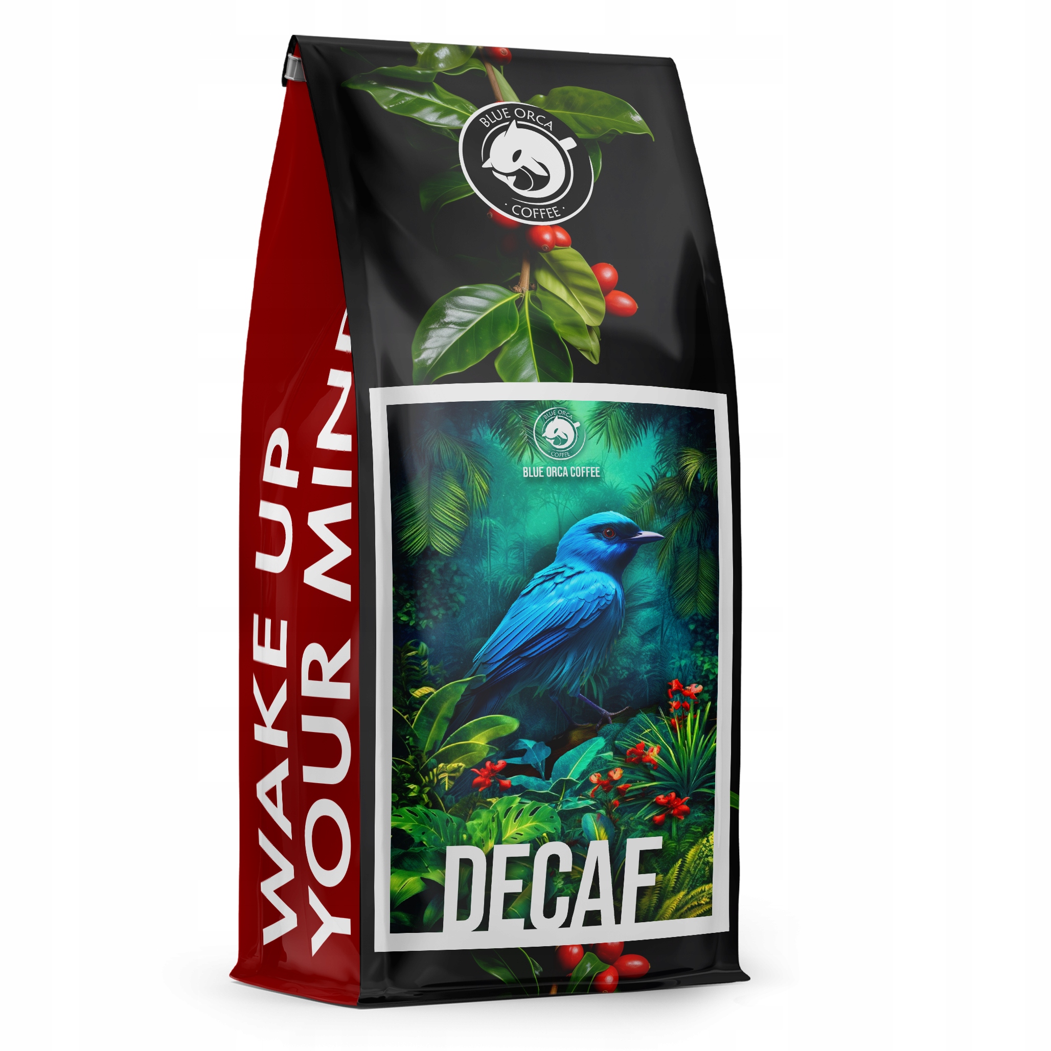 Káva zrnková Bezkofeinová 1 kg Blue Orca Coffee Čerstvě pražená Decaf
