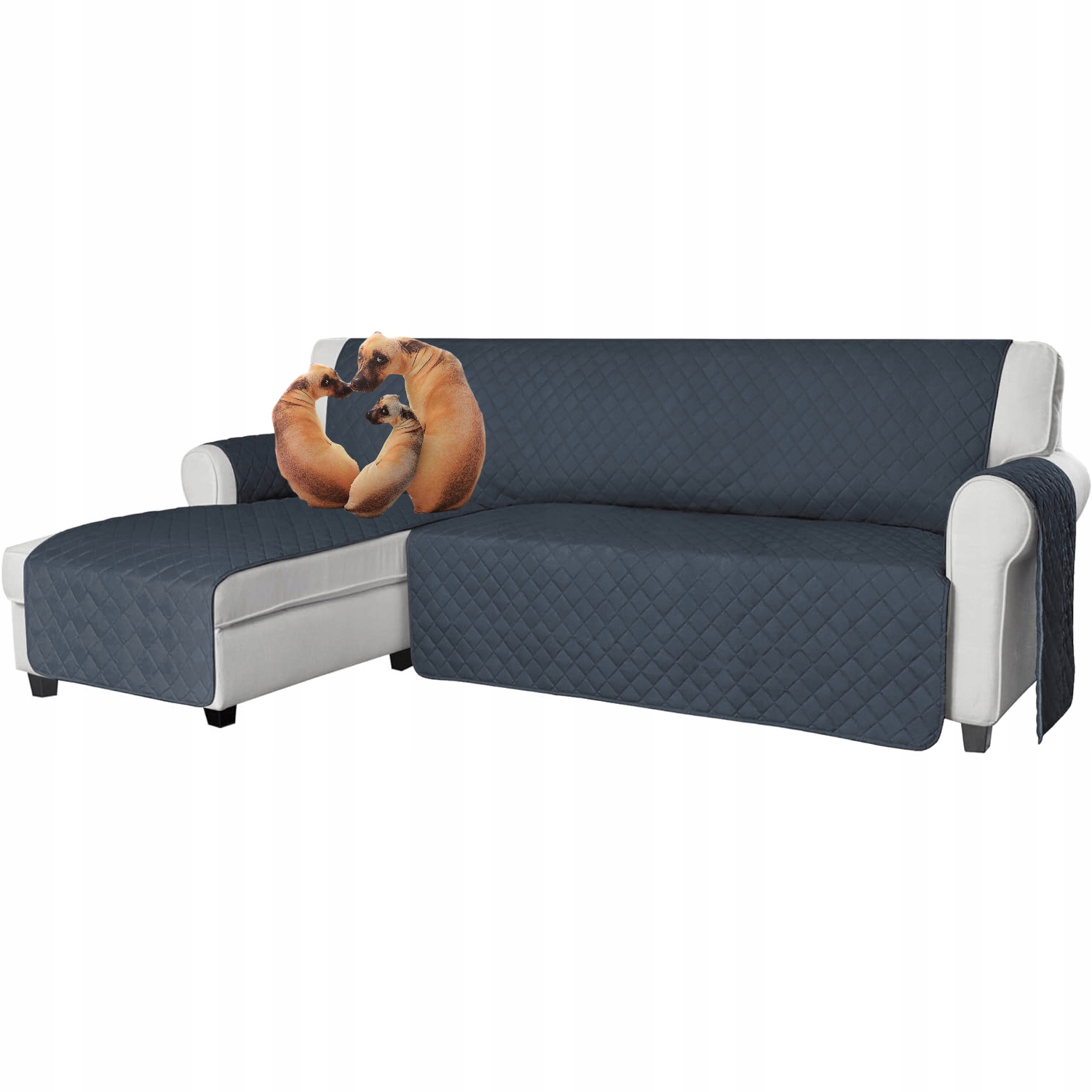 Pokrowiec Narzuta Ochraniacz na Kanapę narożną lewą 240 cm dla Psa i Kota