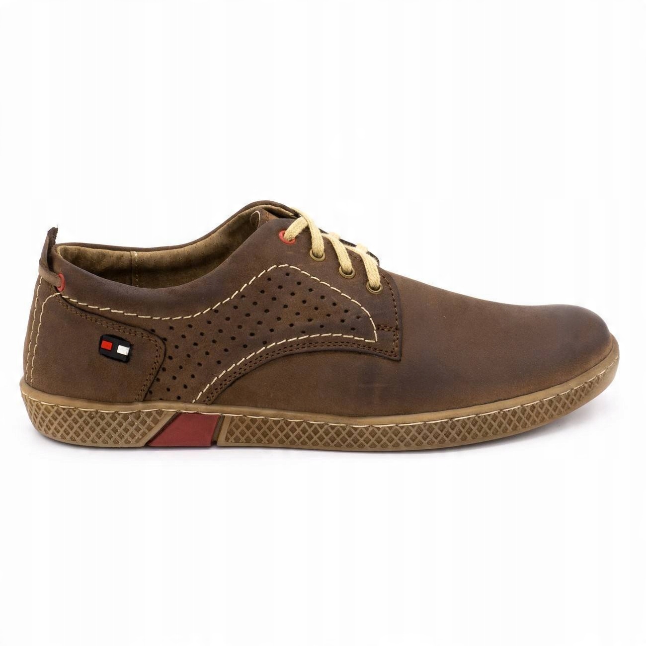 

Buty Olivier Męskie Skóra Polskie 302GT Brąz 43