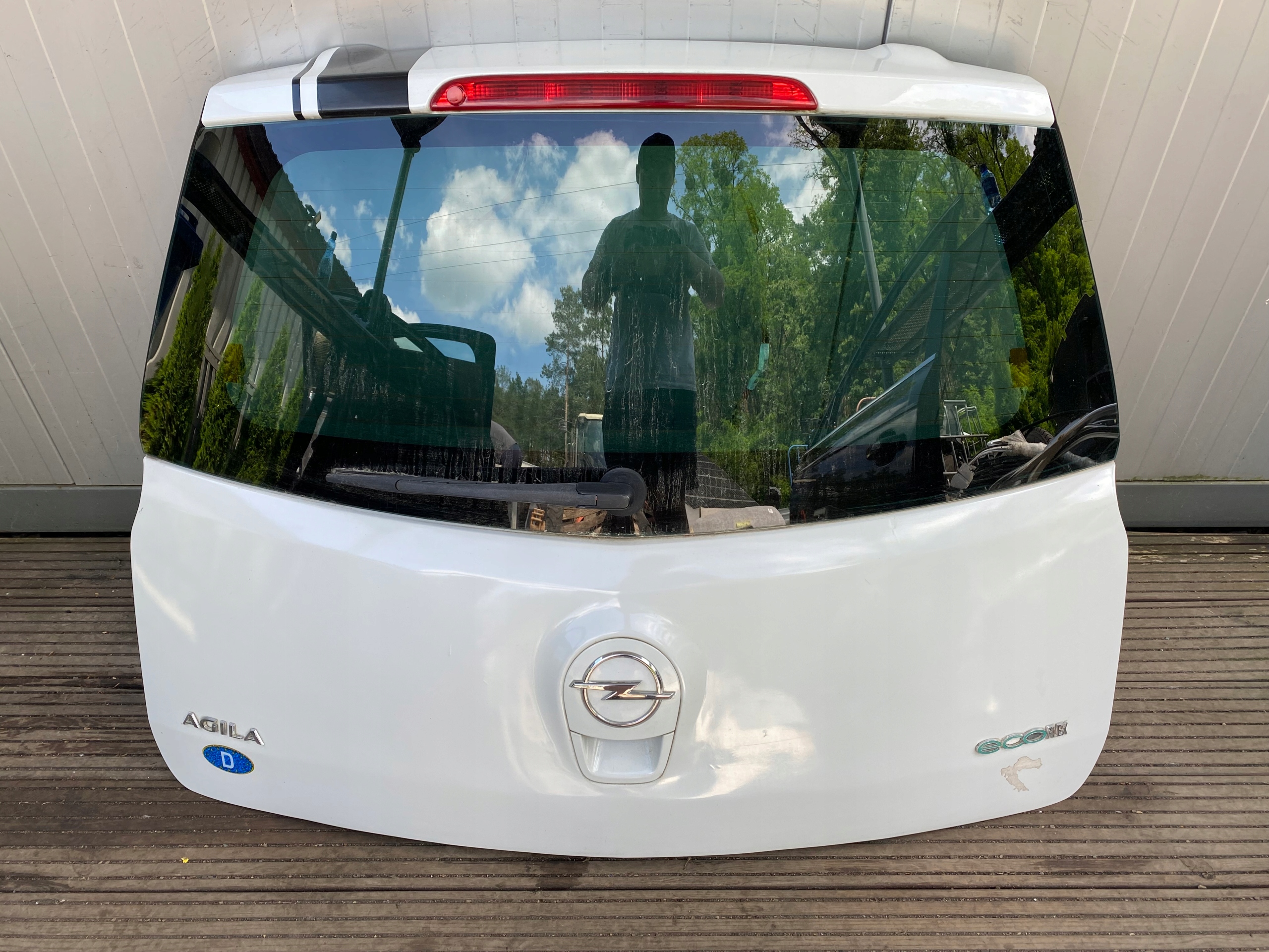 OPEL AGILA B complete trunk door boot ZNLB
