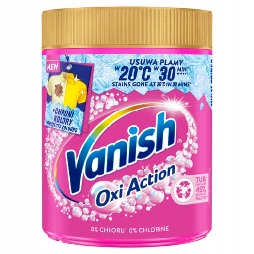 Levně 3x Vanish Oxi Action Odstraňovač skvrn v prášku pro barevné tkaniny