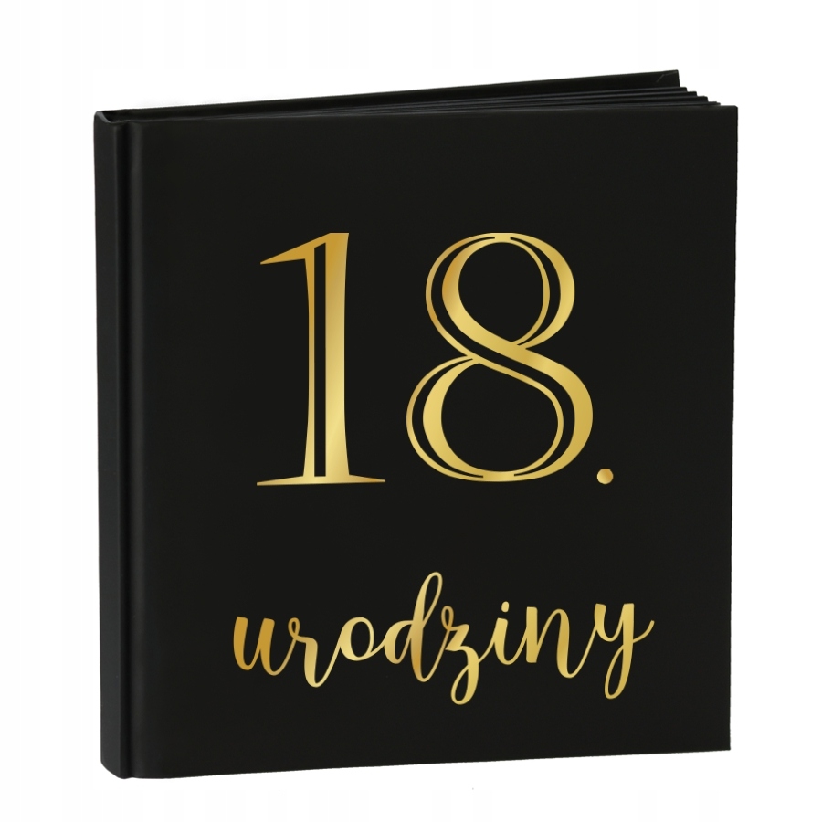 Księga Gości na 18 urodziny Czarna album