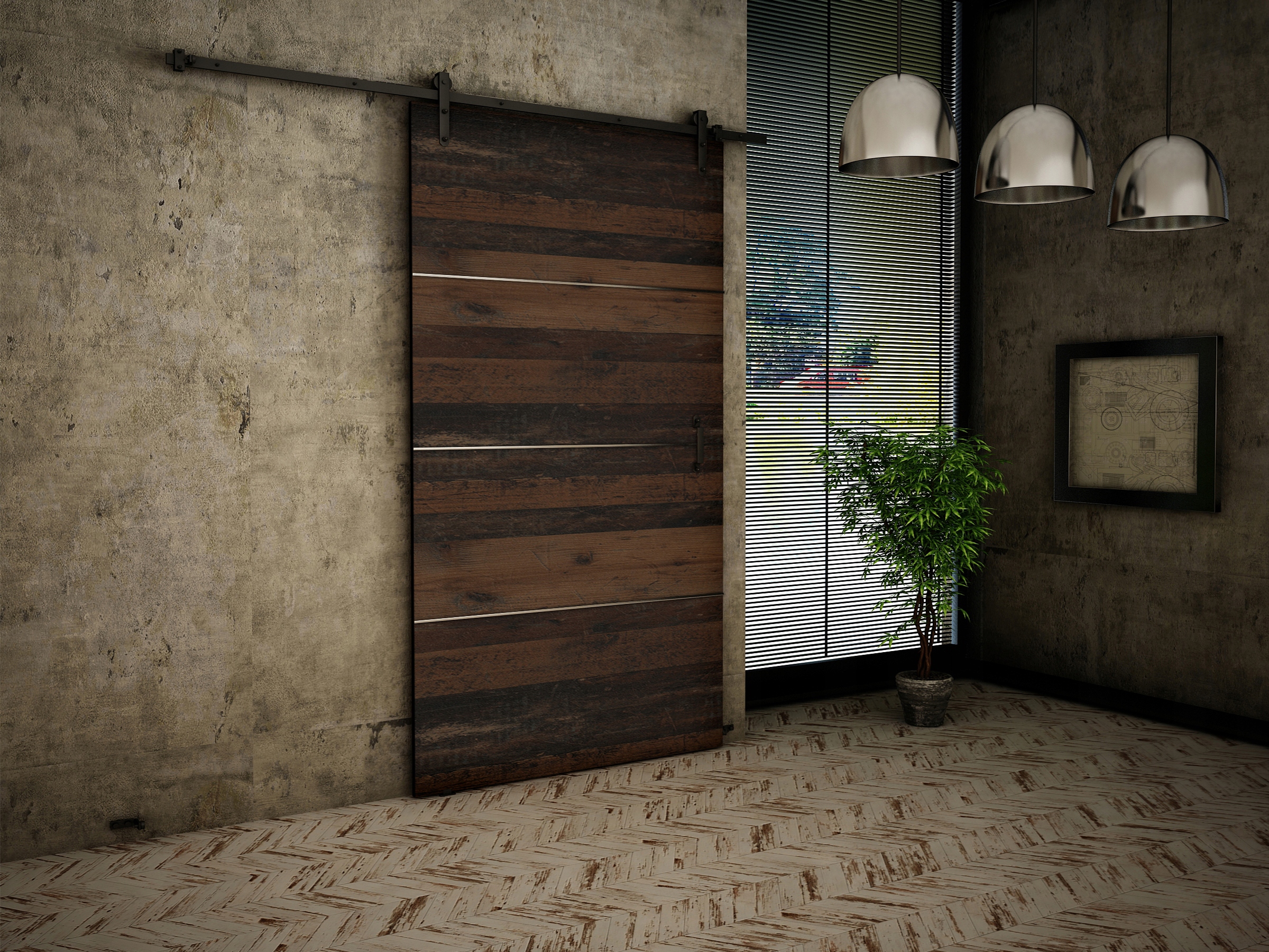 Drzwi przesuwne LOFT PLUS "70" loft Marka Kier