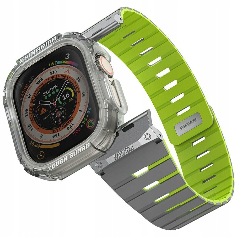 Pásek+pouzdro Skinarma Gemini pro Apple Watch 49 mm niteglow