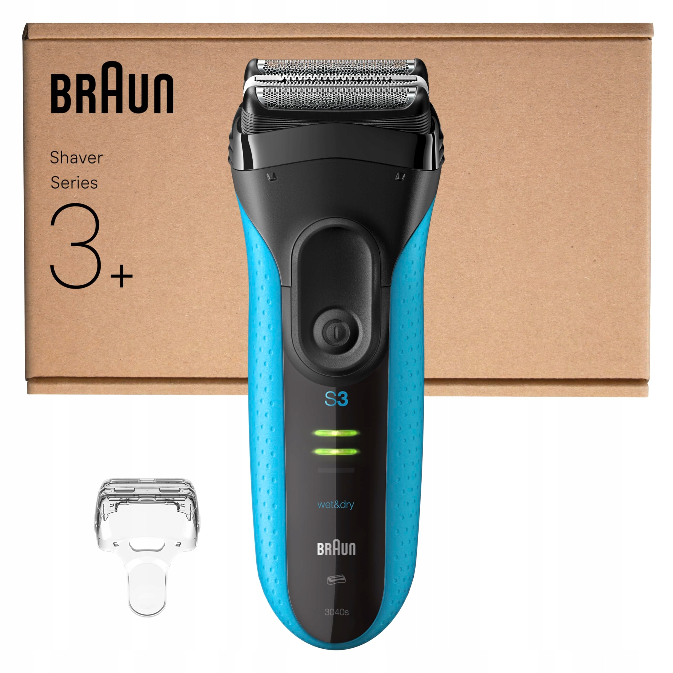 Braun Pánský elektrický holicí strojek Series 3+, 3 flexibilní čepele
