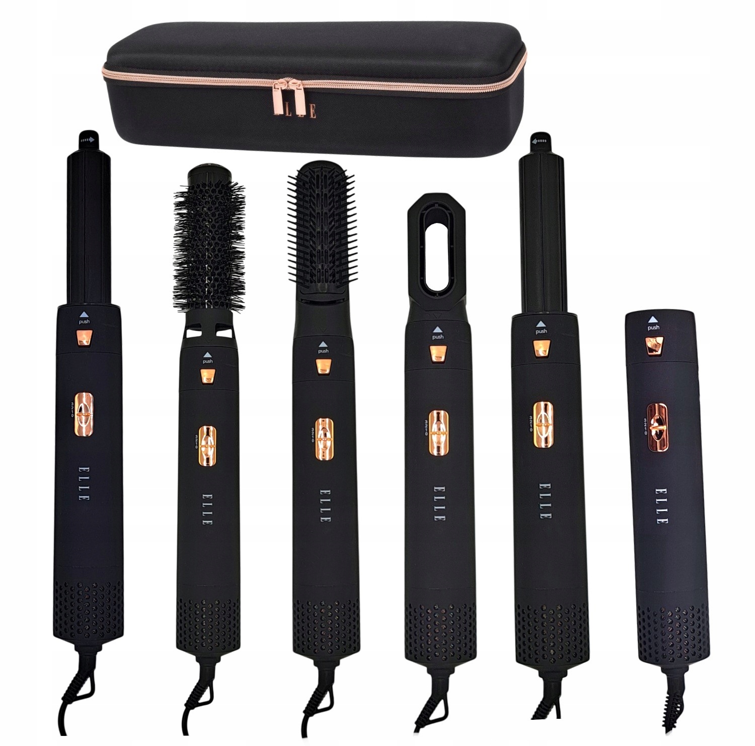 Lokówko-suszarka Do Włosów Elle 5w1 Wielofunkcyjna Nasadki 1200W