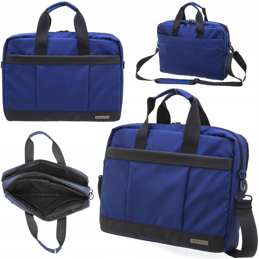 Tmavě Modrá Taška Na Notebook Sbalitelný Ramenní Popruh Davidt's