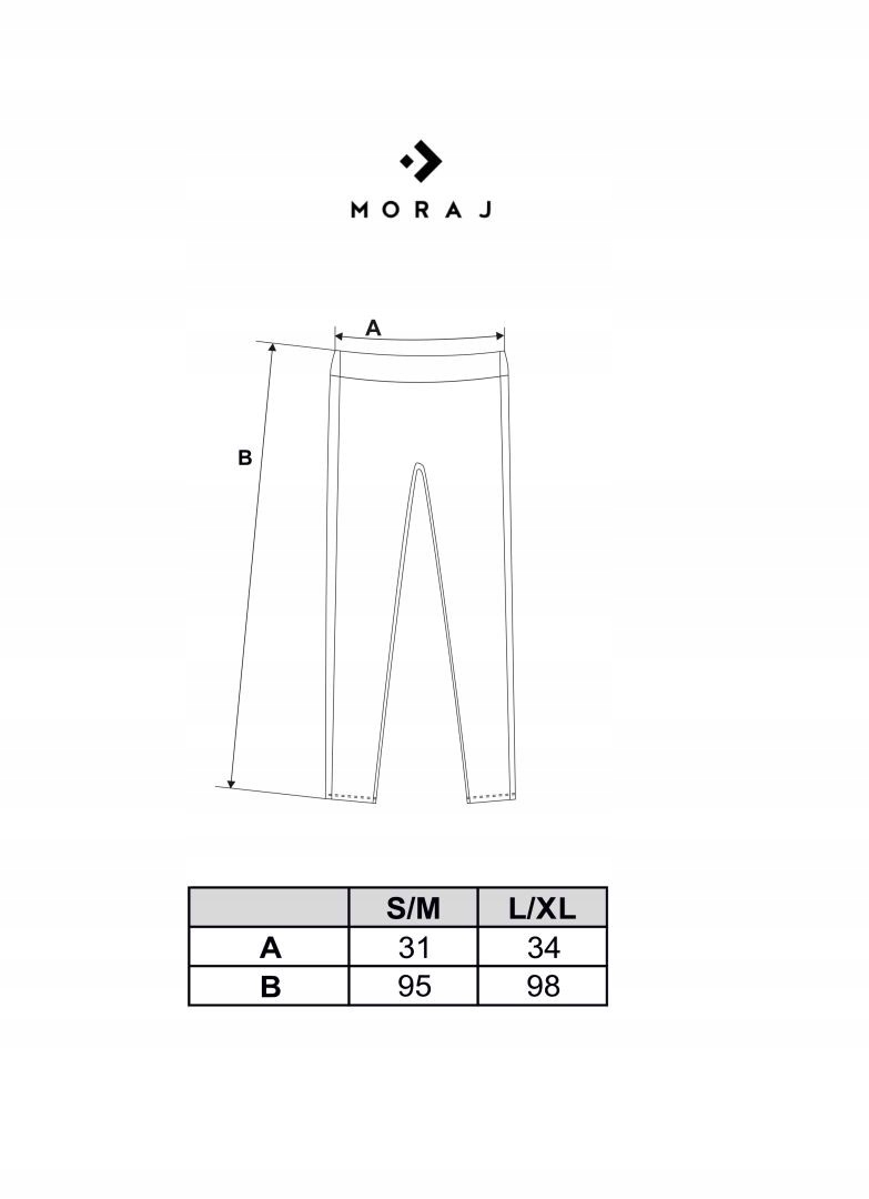 LEGGINSY DAMSKIE MORAJ Z WYSOKIM STANEM PRĄŻKOWANE WYGODNE BEŻOWE S/M Marka Moraj