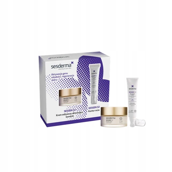 Sesderma Sesgen 32 Zestaw Krem odżywczy, 50ml krem pod oczy, 15ml