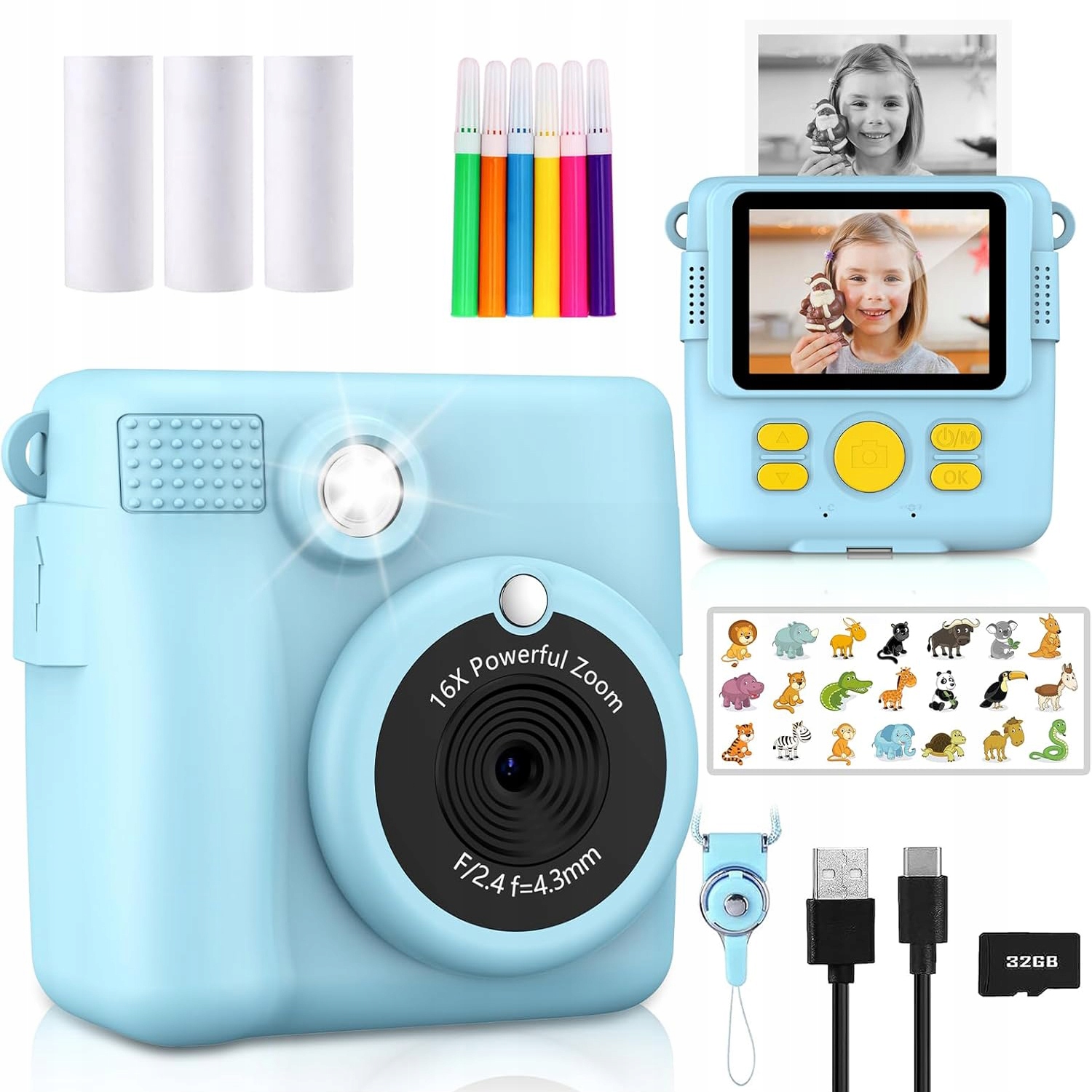 Okamžitý Digitální Fotoaparát, Tiskárna Pro Děti Náplně