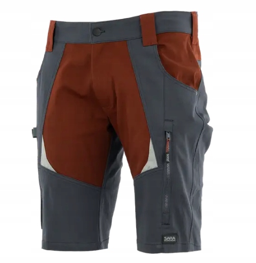 Krótkie Szorty Robocze Spodenki Cottonflex Sara r. S ceglaste