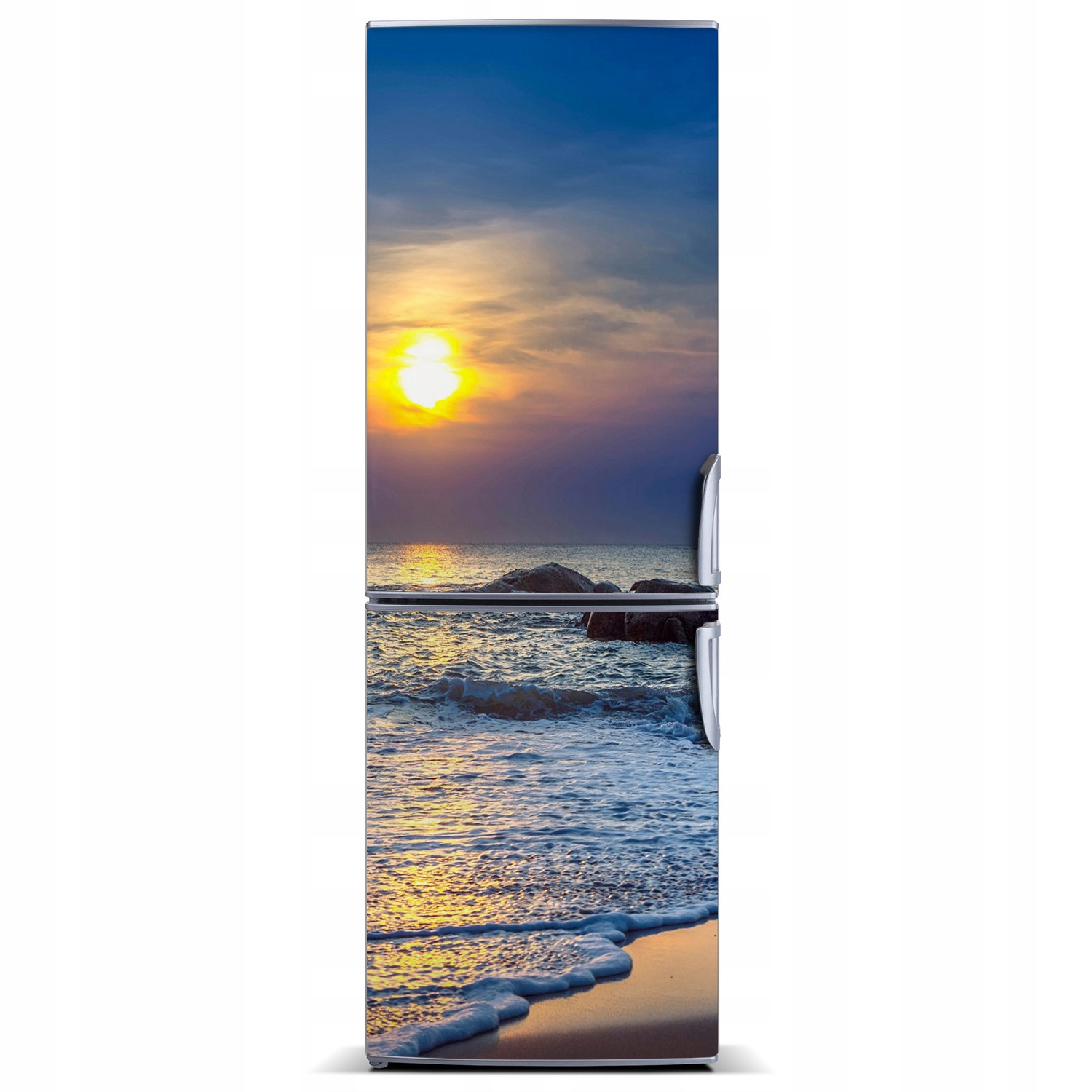 

Magnes na lodówkę Zachód słońca plaża 60x180