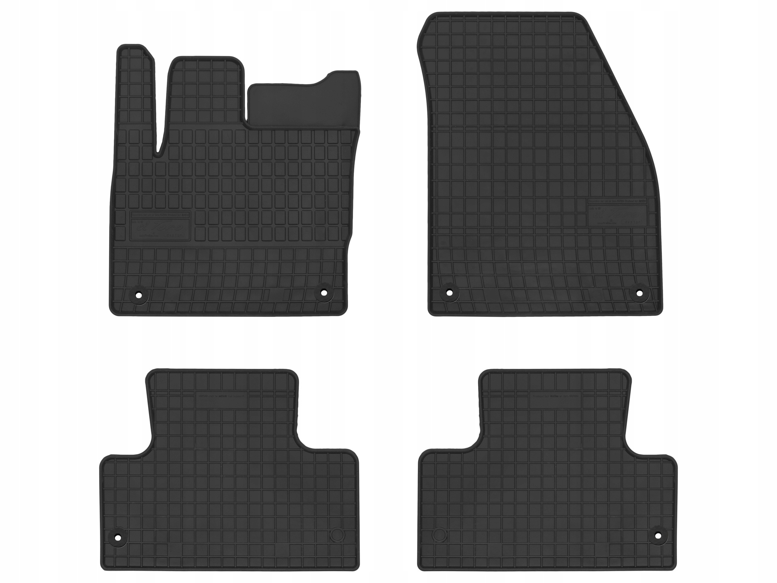 Gumové koberce pro Range Rover Evoque 2011-2018 suv komplet 4 ks SolidPRO