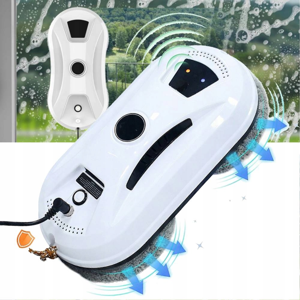 2×2800 Pa Robot Do Mycia Okien Z Wielopoziomowym Systemem Bezpieczeństwa