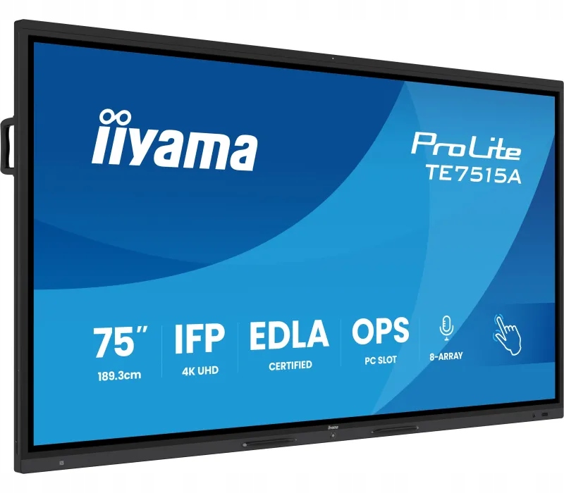 Interaktivní monitor iiyama 75 TE7515A-B1AG 4K Uhd Google Edla iiShare,