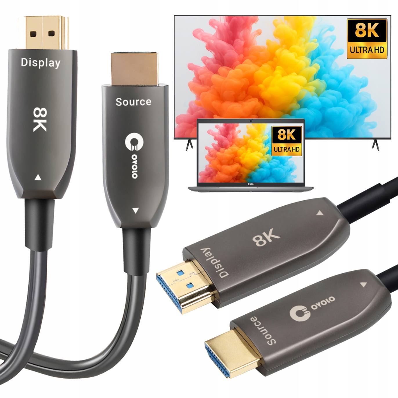 Kabel Aoc Hdmi Optický Premium 20 m 8K Uhd Silný Kabel 4K 120Hz Vrr