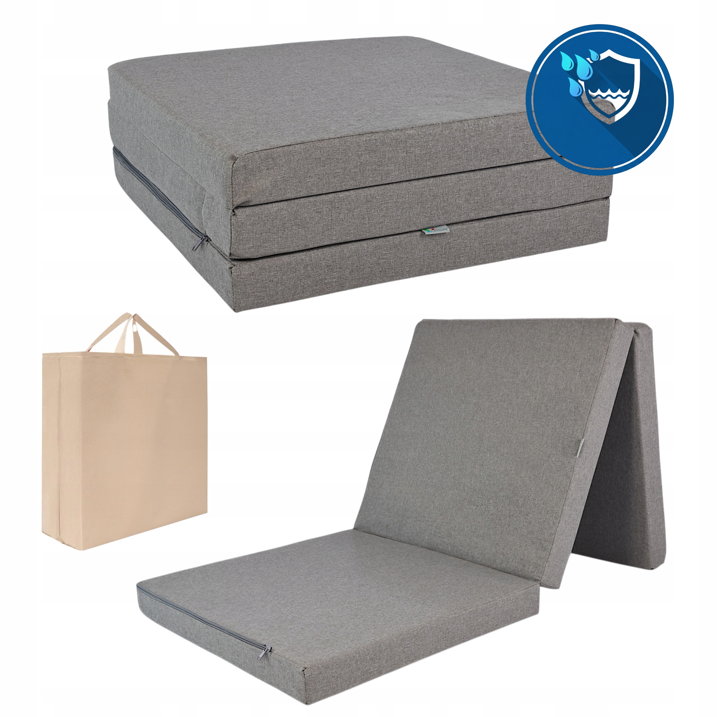 Matrace Voděodolný Skládací Camping Rozkládací Oxford 180x65x7