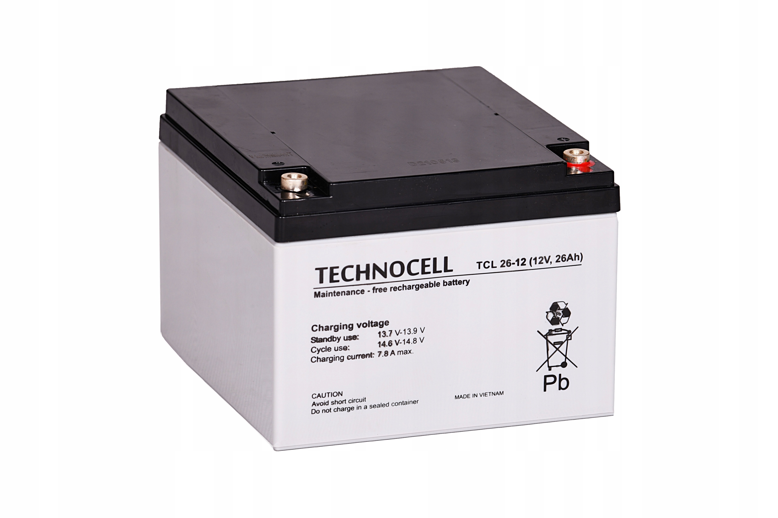Technocell Akumulator Bateria Agm Vrla TCL26-12 12V Agm 26AH Tcl TCL26 26AH