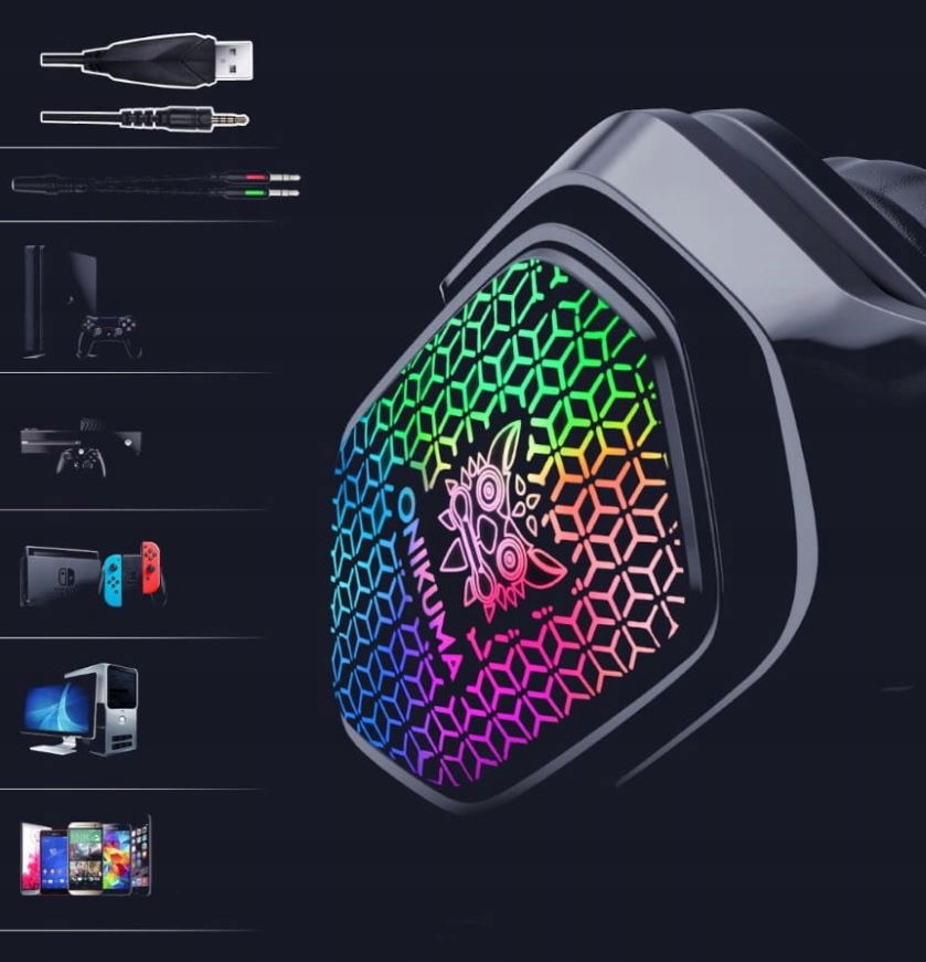 SŁUCHAWKI GAMIGNOWE ONIKUMA X3 PC PS4 XBOX CZARNE Marka Onikuma