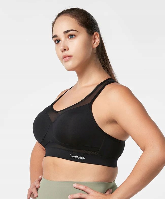 Biustonosz sportowy Top Siatkowy Do Biegania Yvette Wysokie wsparcie R. 2XL Marka inna