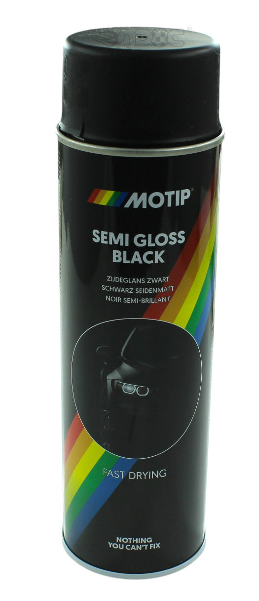 Motip Lakier Czarny Półmat Akrylowy Farba spray uniwersalny 500ml