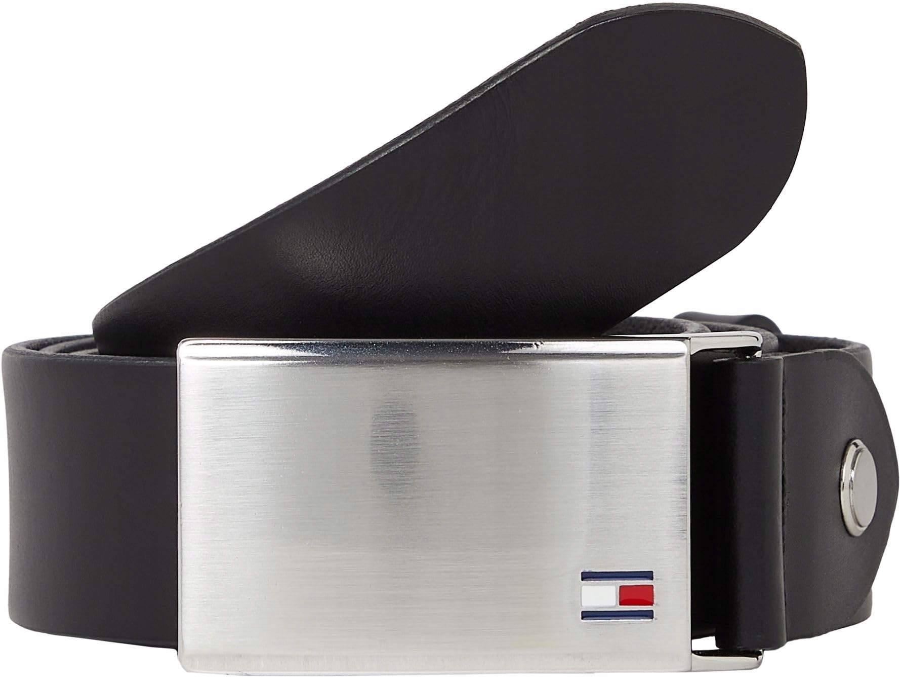 Tommy Hilfiger Pasek Do Spodni Plaque Belt Adj 3,5 CM Czarny r.110