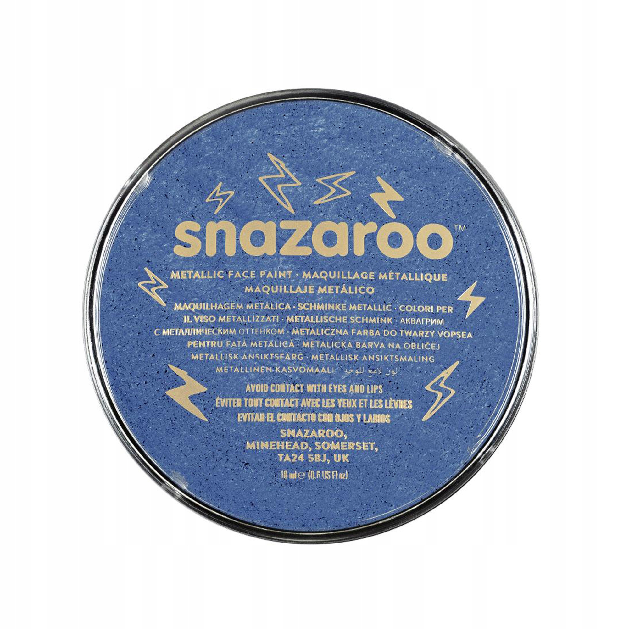 Snazaroo Farba do ciała 18 ml Metalic: Blue