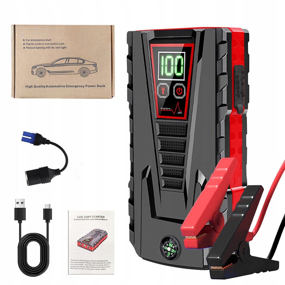 Jump Starter 99800MAH Booster Startér Do Auta Power Bank 12V 600A