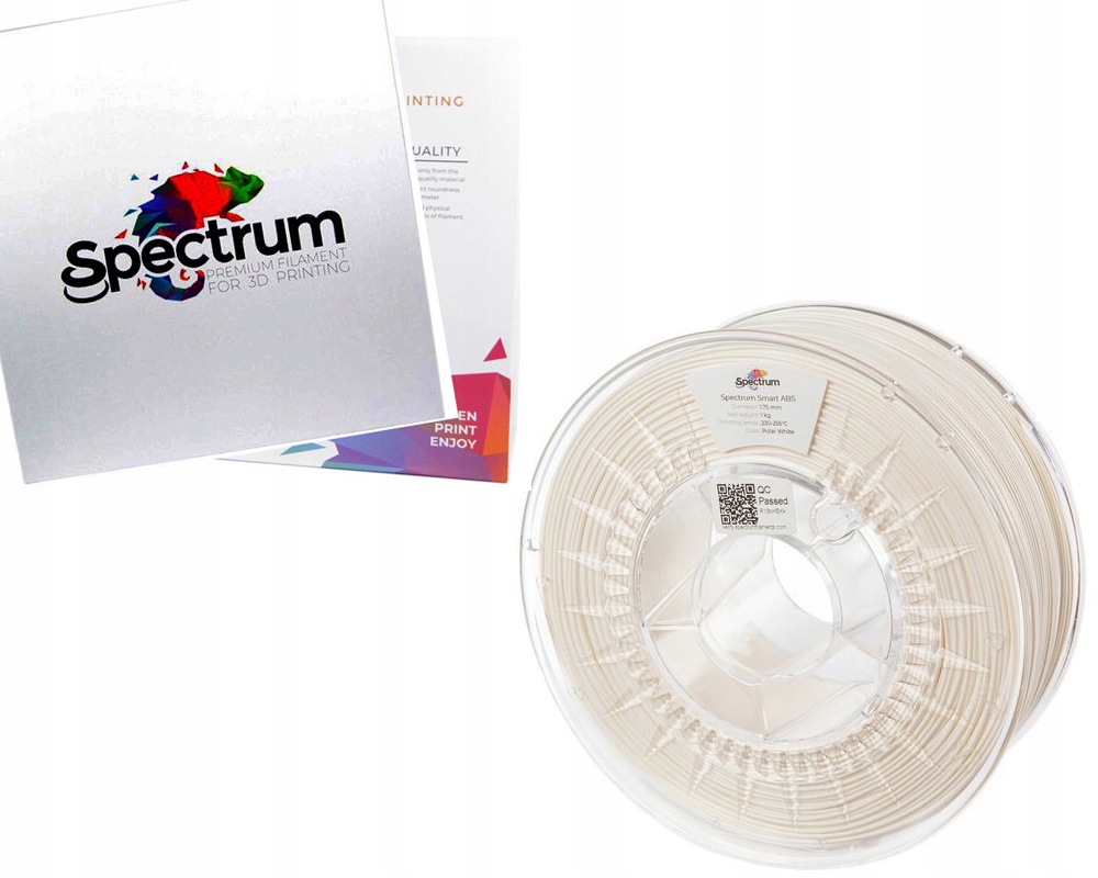 SPECTRUM FILAMNETS ABS 3D 1.75mm BIAŁY 1KG
