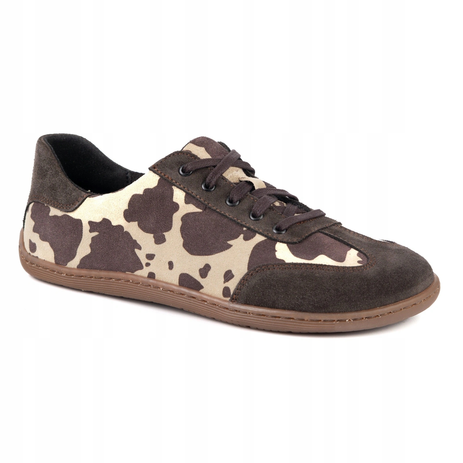 Buty barefoot damskie skórzane krowie łaty szeroki nosek zero drop 41