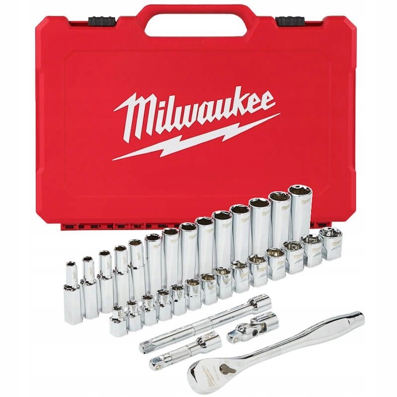 

Milwaukee Zestaw Nasadek z Grzechotką 3/8 32szt