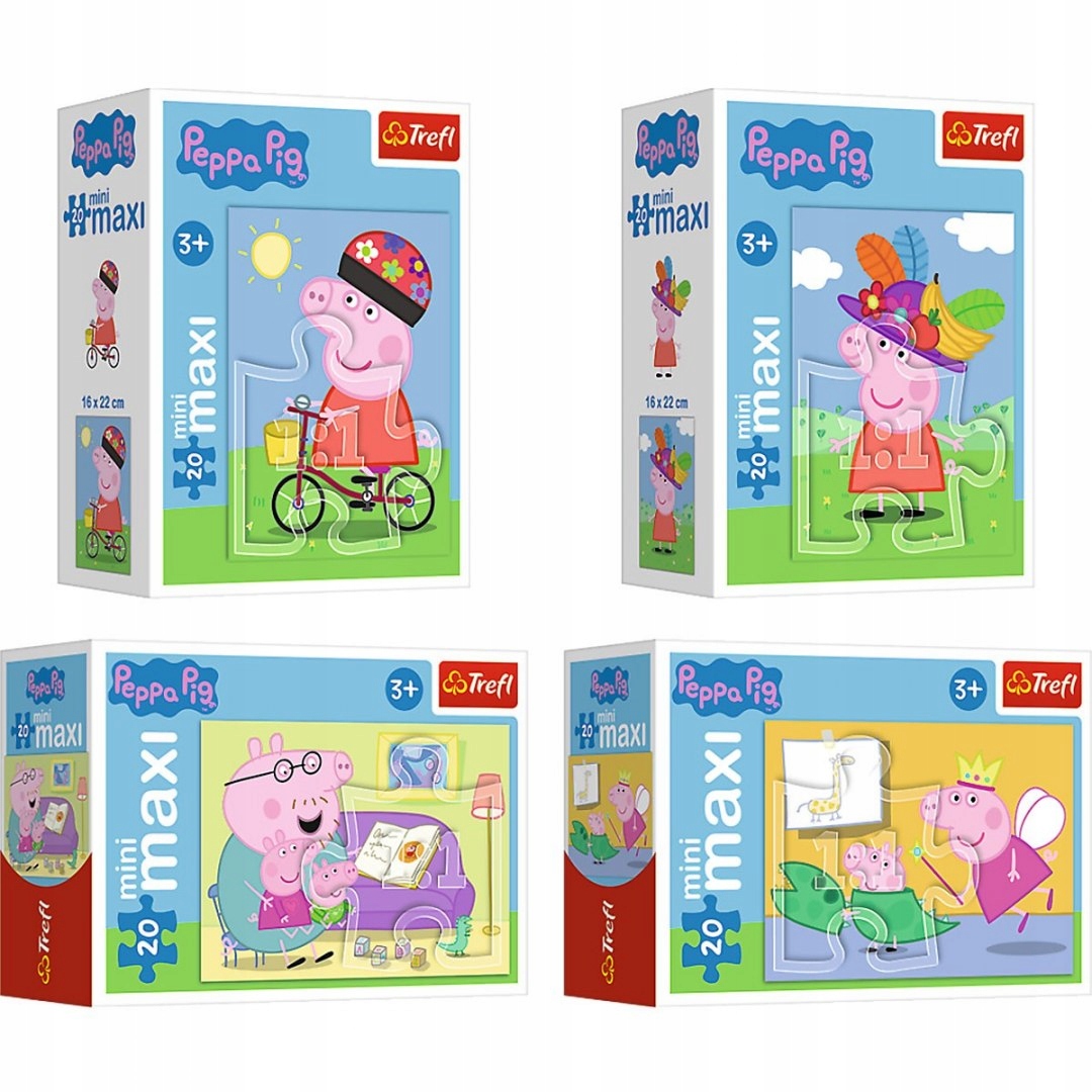 

Puzzle Świnka Peppa 4w1 Minimaxi Trefl 4x20 el. 3+