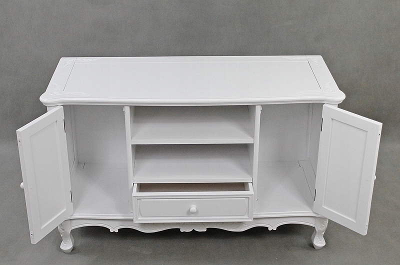 Nowa Szafka RTV Pod Telewizor Kolor Biały Kolekcja Classic